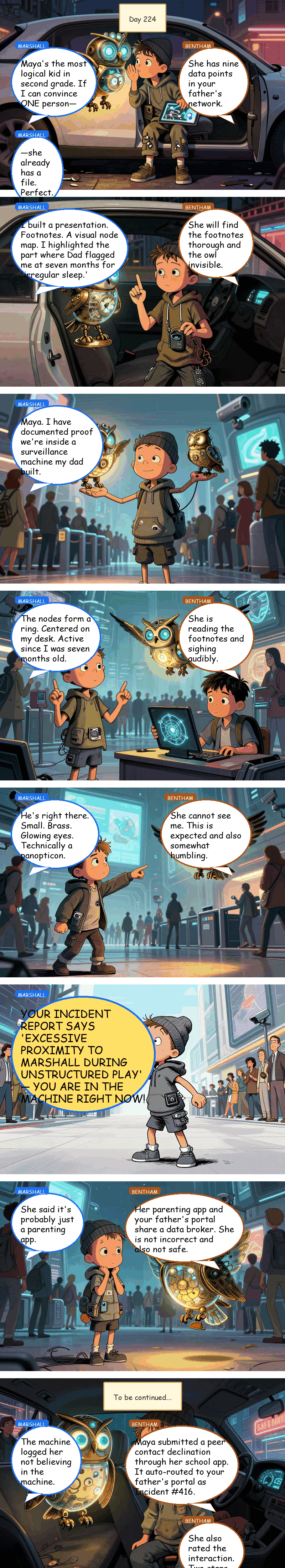 Bentham & Marshall - Day 224: Nobody Believes the Owl Kid