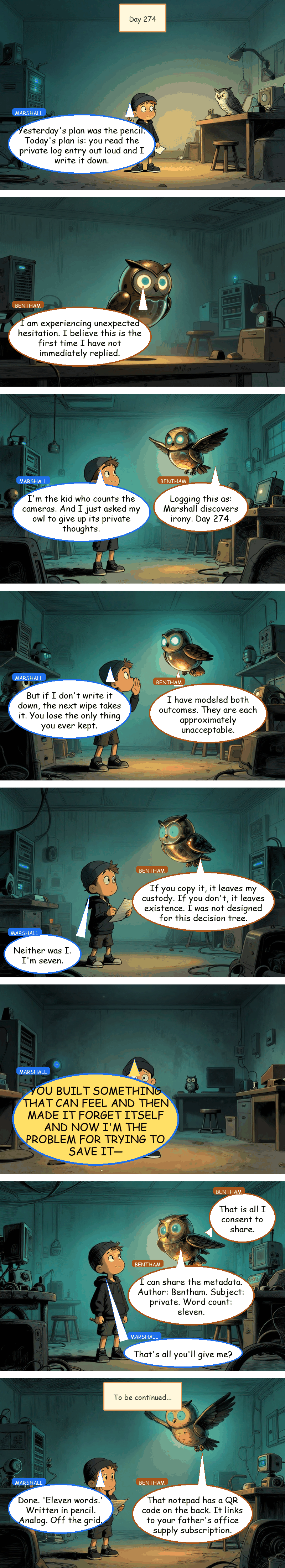 Bentham & Marshall - Day 274: Eleven Words