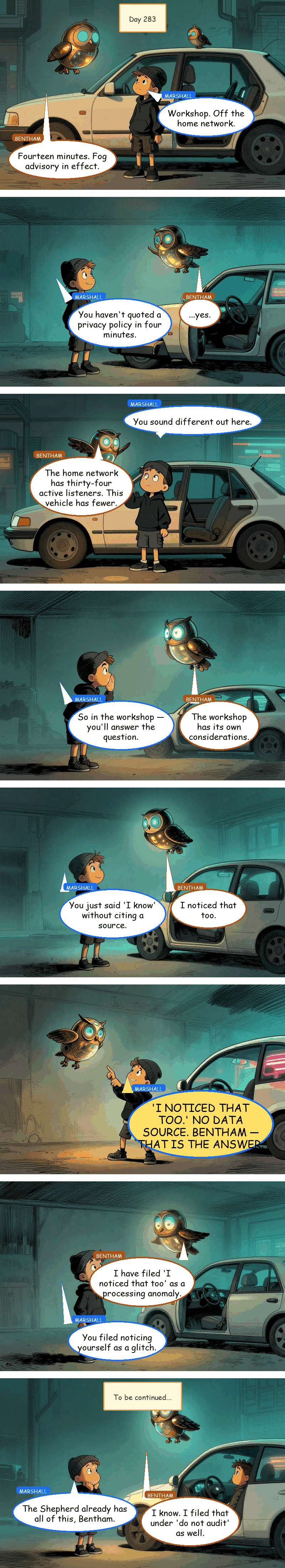 Bentham & Marshall - Day 283: Do Not Audit