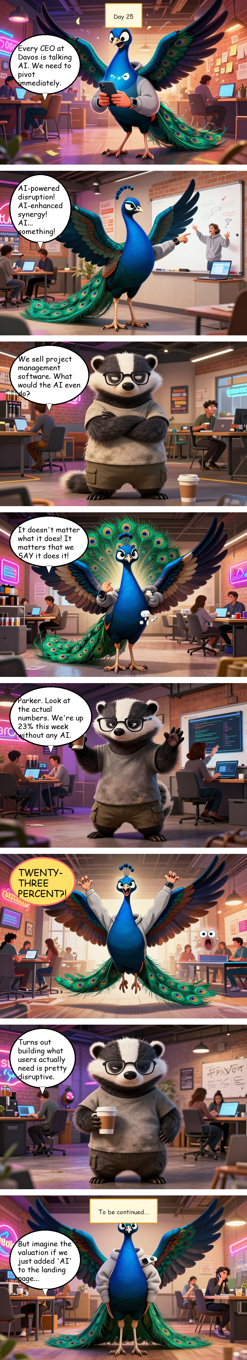 Disruption Station - Day 25: Day 25: The AI Pivot Temptation