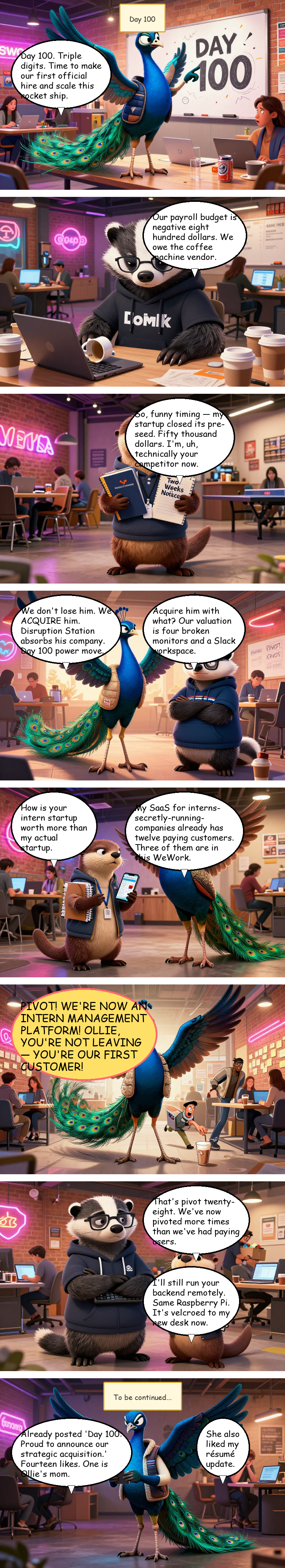 Disruption Station - Day 100: Day 100: The Acquisition