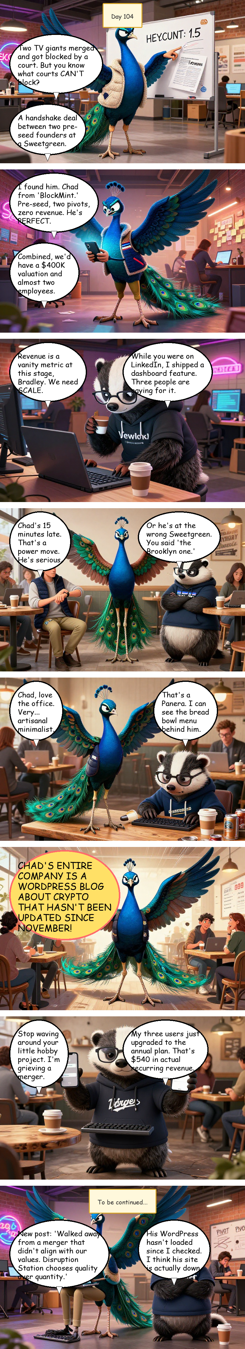 Disruption Station - Day 104: Day 104: Identity Theft Is Not a Merger