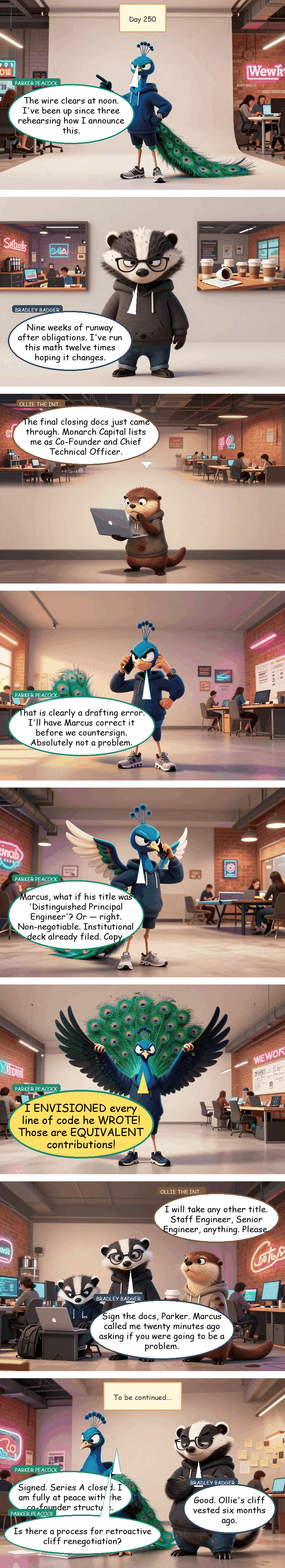 Disruption Station - Day 250: The Co-Founder Clause