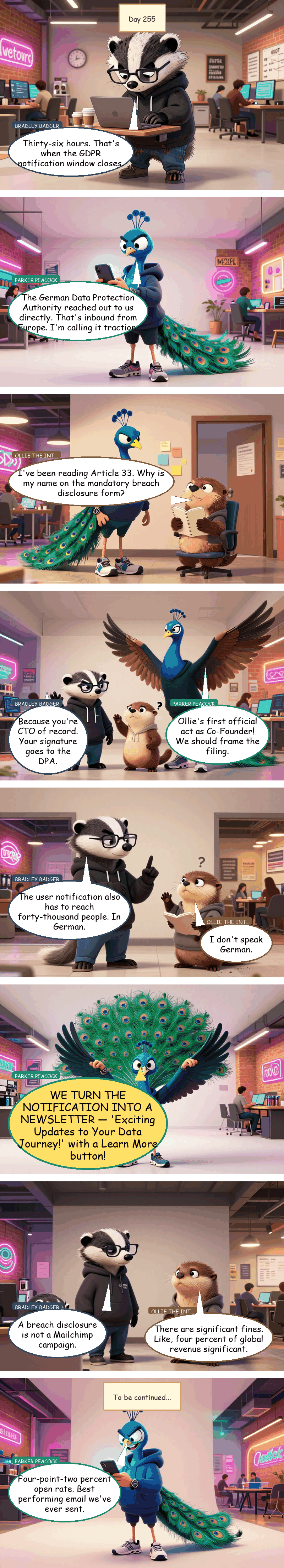 Disruption Station - Day 255: Compliance-First Newsletter