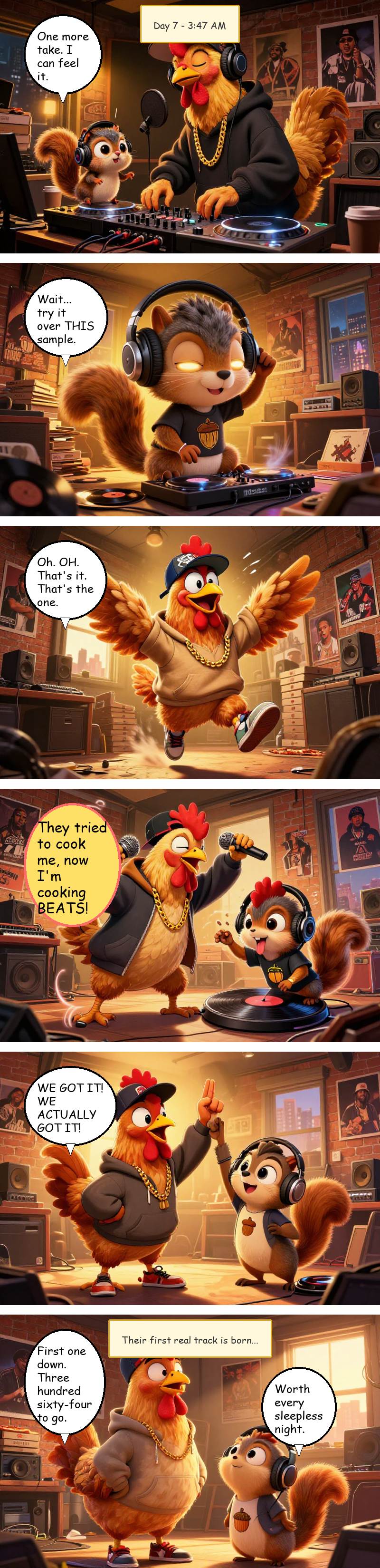 Mac Pollo Daily Comic - Day 7: First Recording