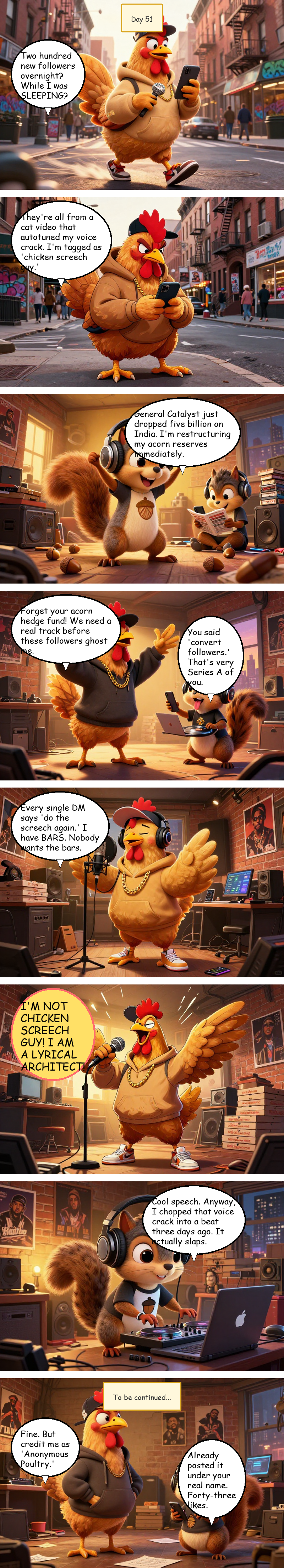 Mac Pollo's Rap Journey - Day 51: Day 51: Chicken Screech Guy