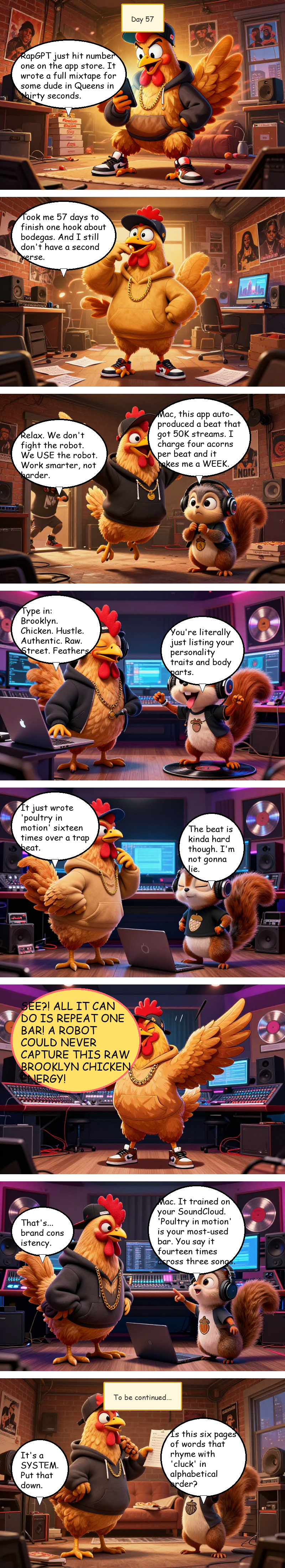 Mac Pollo's Rap Journey - Day 57: Day 57: Poultry in Motion