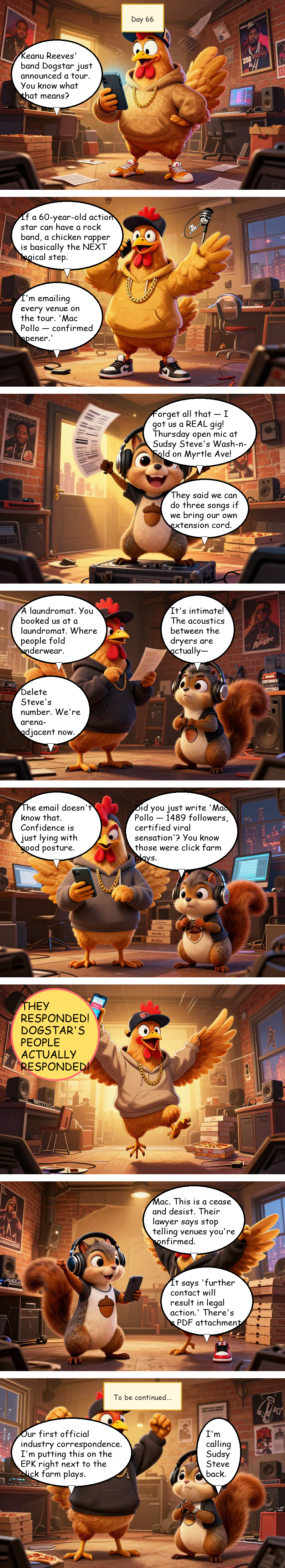 Mac Pollo's Rap Journey - Day 66: Day 66: Opening Act Delusions