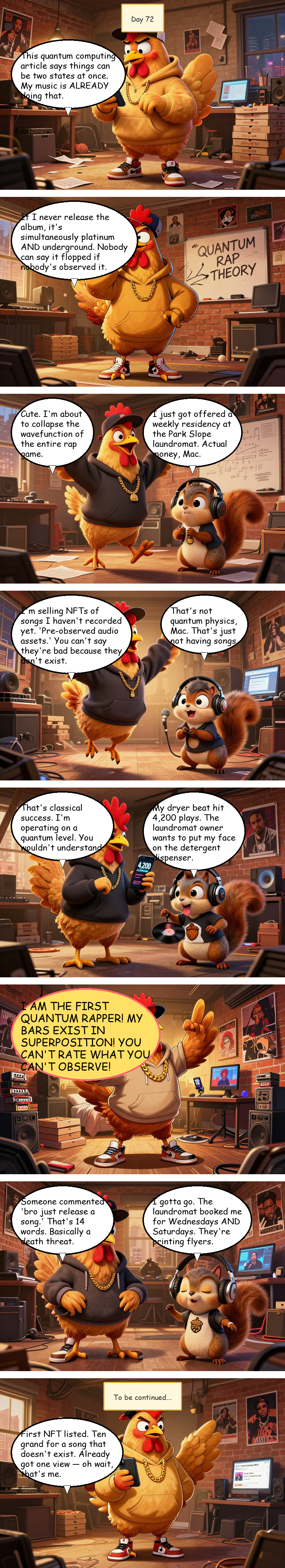 Mac Pollo's Rap Journey - Day 72: Day 72: Schrödinger's Bars