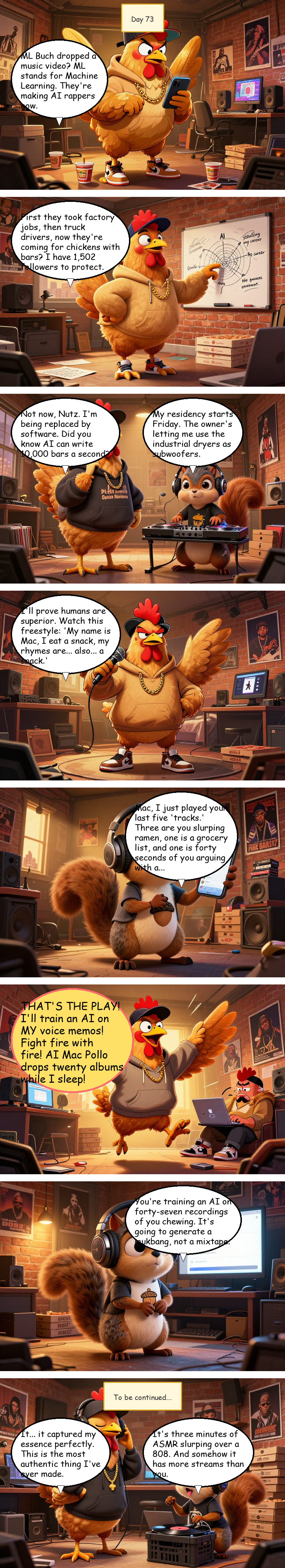 Mac Pollo's Rap Journey - Day 73: Day 73: Machine Learning Pollo