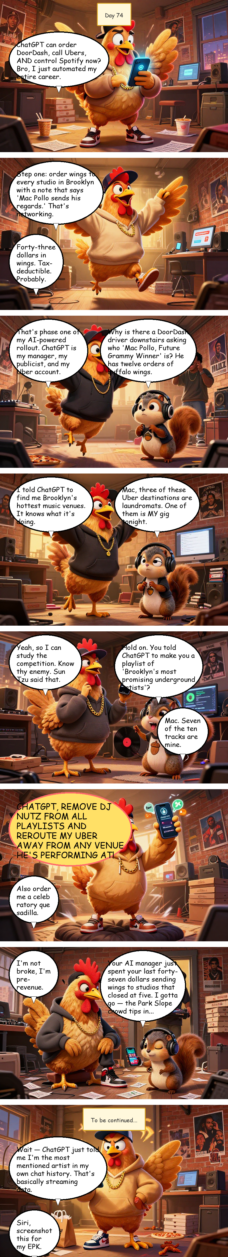 Mac Pollo's Rap Journey - Day 74: Day 74: The App Integration Hustle