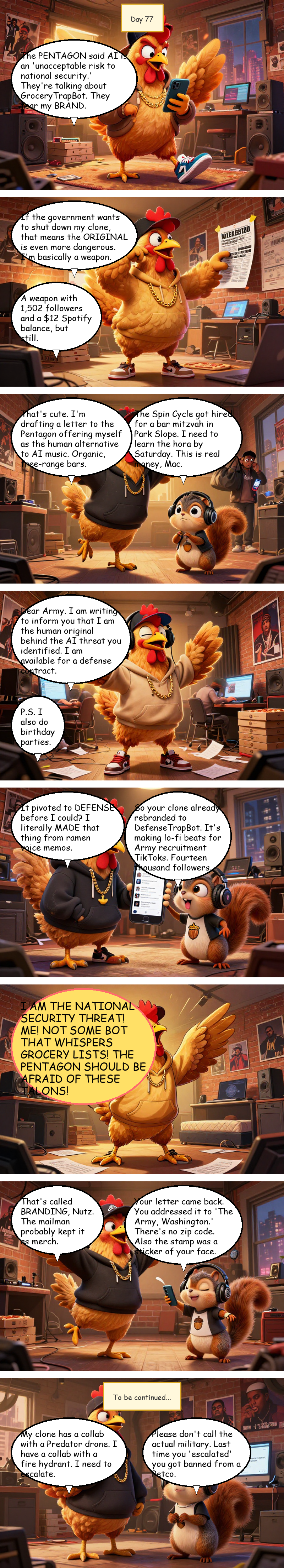 Mac Pollo's Rap Journey - Day 77: Day 77: National Security Chicken