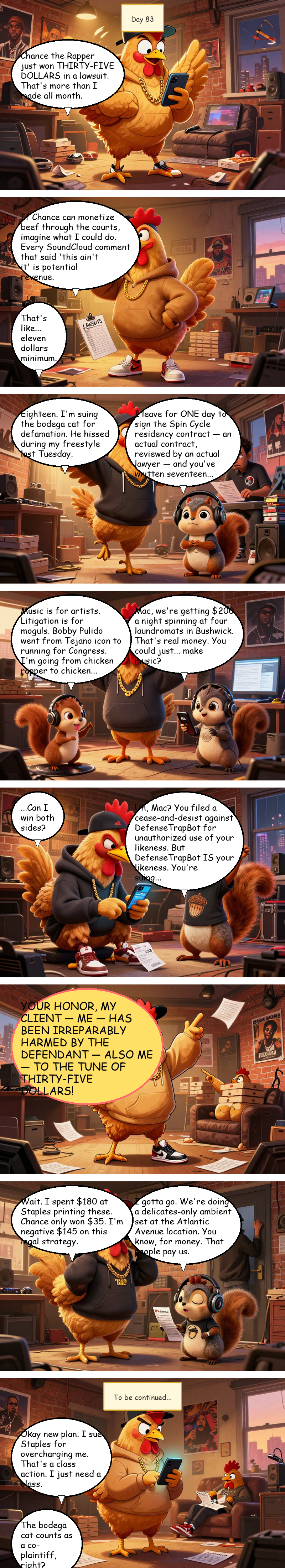 Mac Pollo's Rap Journey - Day 83: Day 83: The Litigious Bars