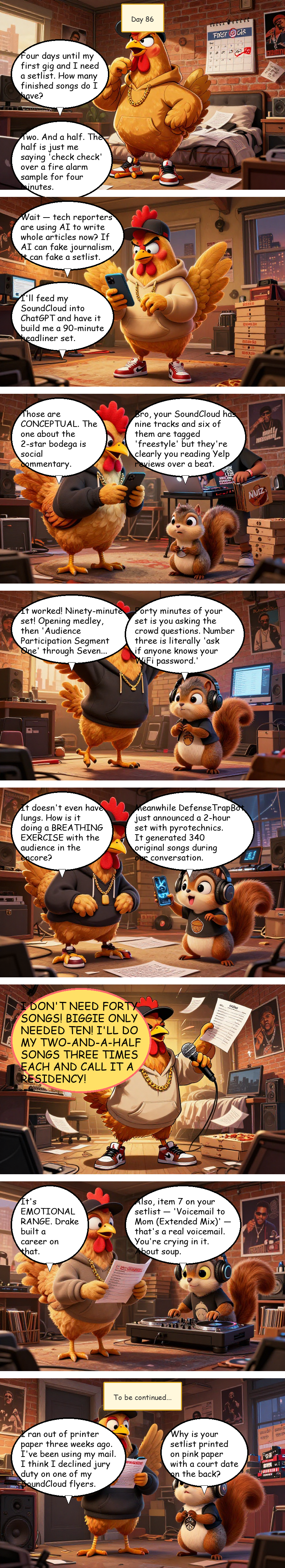 Mac Pollo's Rap Journey - Day 86: Day 86: Setlist Anxiety