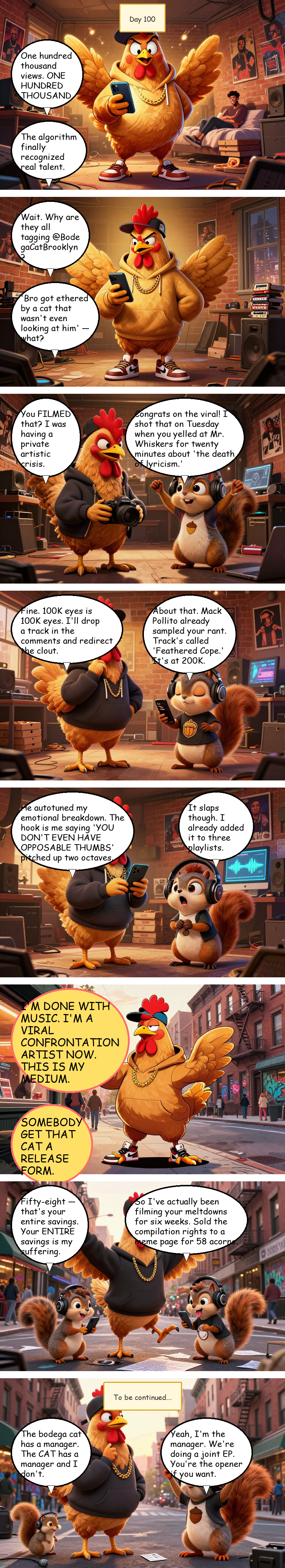 Mac Pollo's Rap Journey - Day 100: Day 100: Cluck Ratio