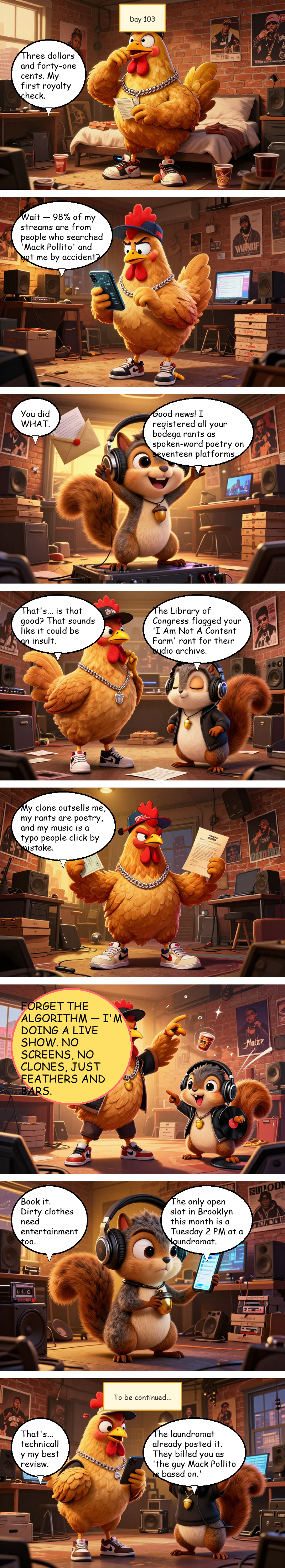 Mac Pollo's Rap Journey - Day 103: Day 103: The Royalty Check