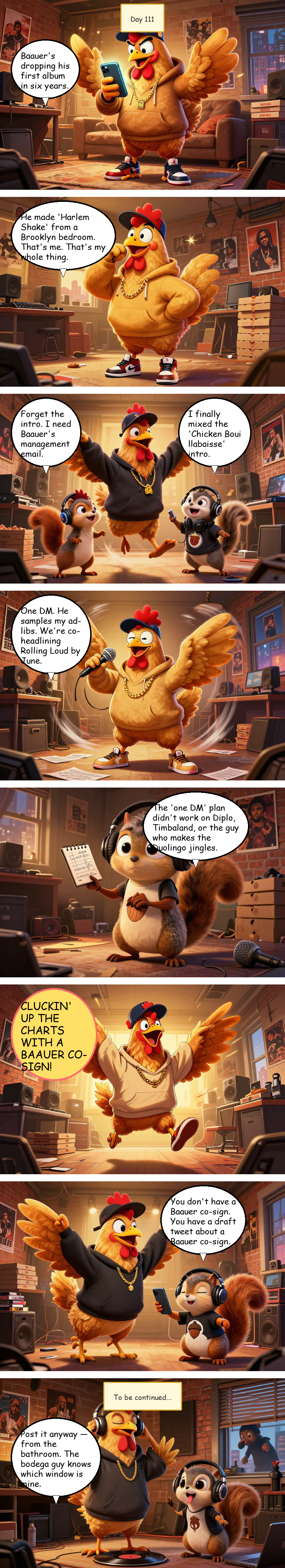 Mac Pollo's Rap Journey - Day 111: Day 111: The Baauer Burner Account