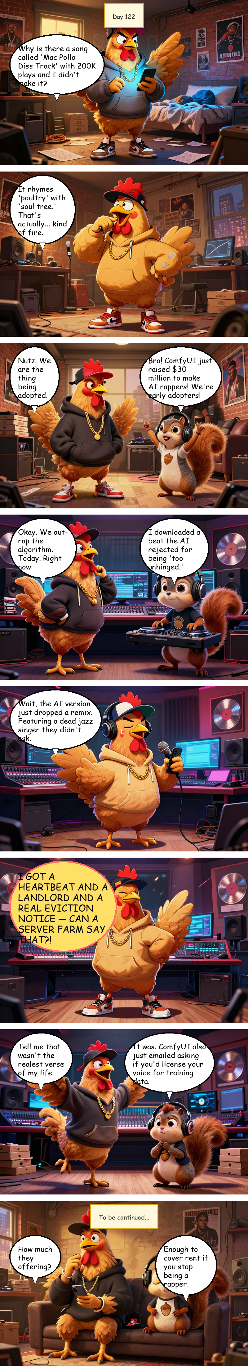 Mac Pollo's Rap Journey - Day 122: Day 122: The Algorithm Wrote a Better Verse