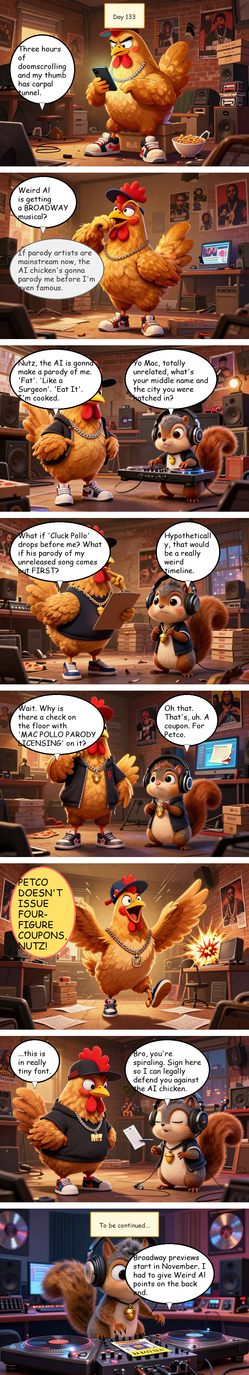 Mac Pollo's Rap Journey - Day 133: Day 133: The Parody Panic