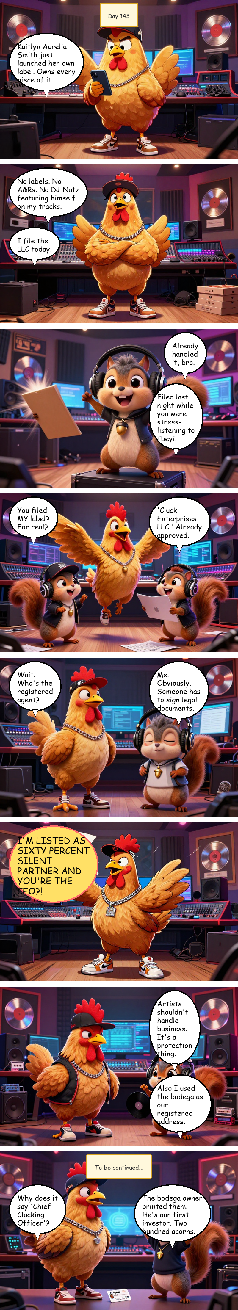 Mac Pollo's Rap Journey - Day 143: Day 143: Cluck Enterprises LLC