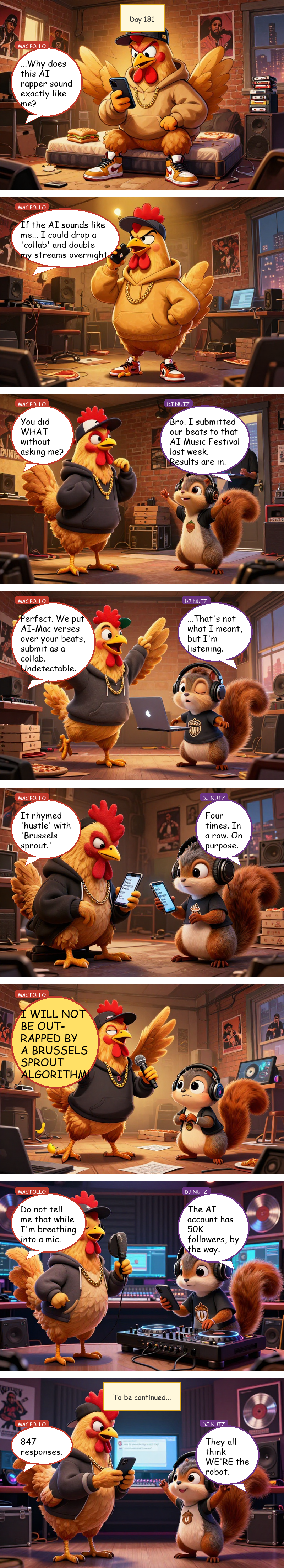 Mac Pollo's Rap Journey - Day 181: Algorithm and the Beast