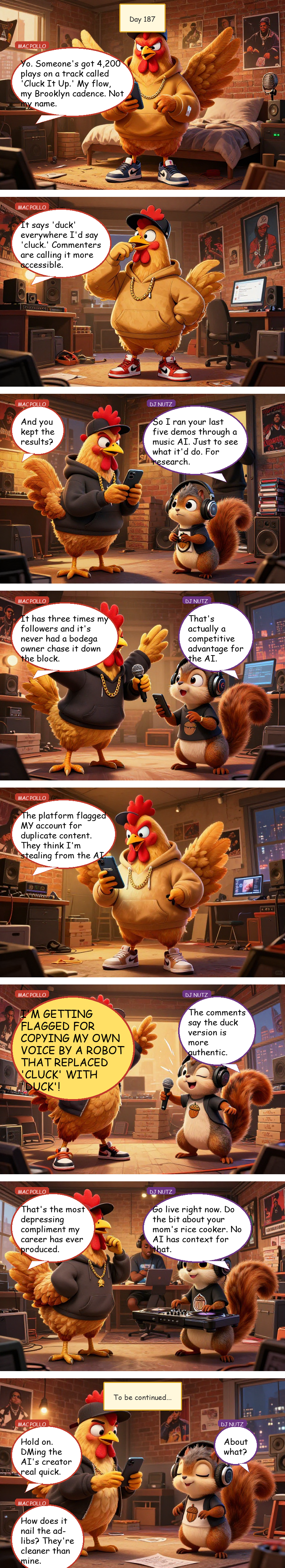 Mac Pollo's Rap Journey - Day 187: Duck, Duck, Algorithm