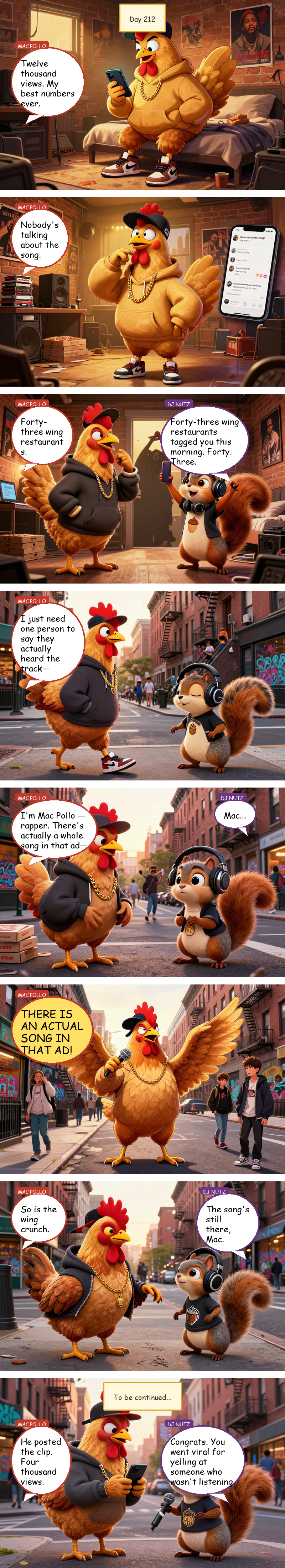 Mac Pollo's Rap Journey - Day 212: The Wing Crunch