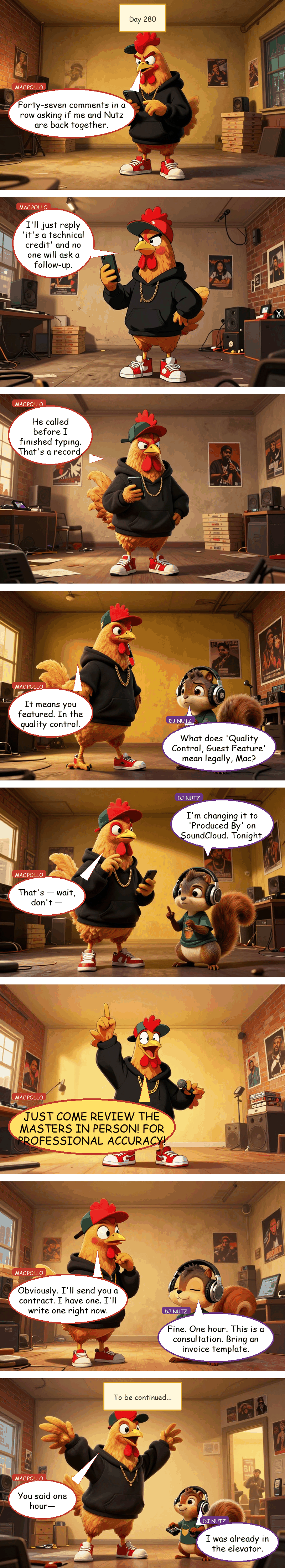 Mac Pollo's Rap Journey - Day 280: Already in the Elevator