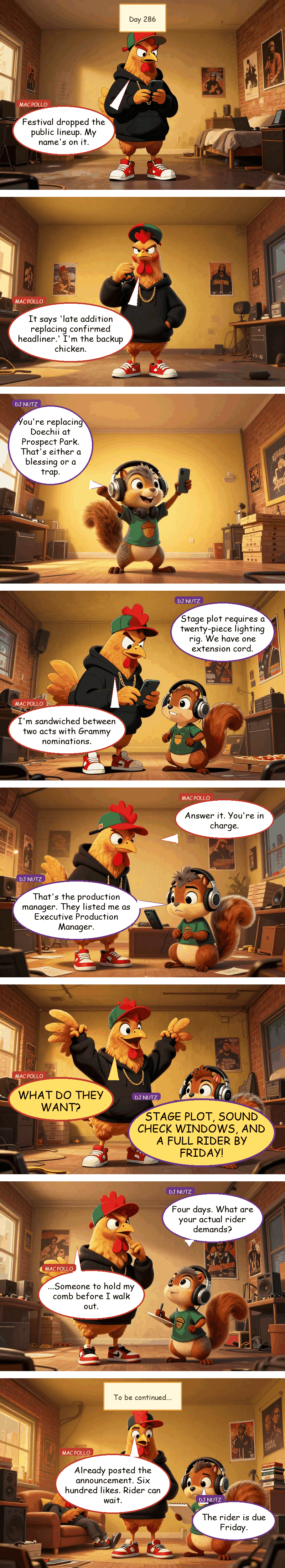 Mac Pollo's Rap Journey - Day 286: The Backup Chicken