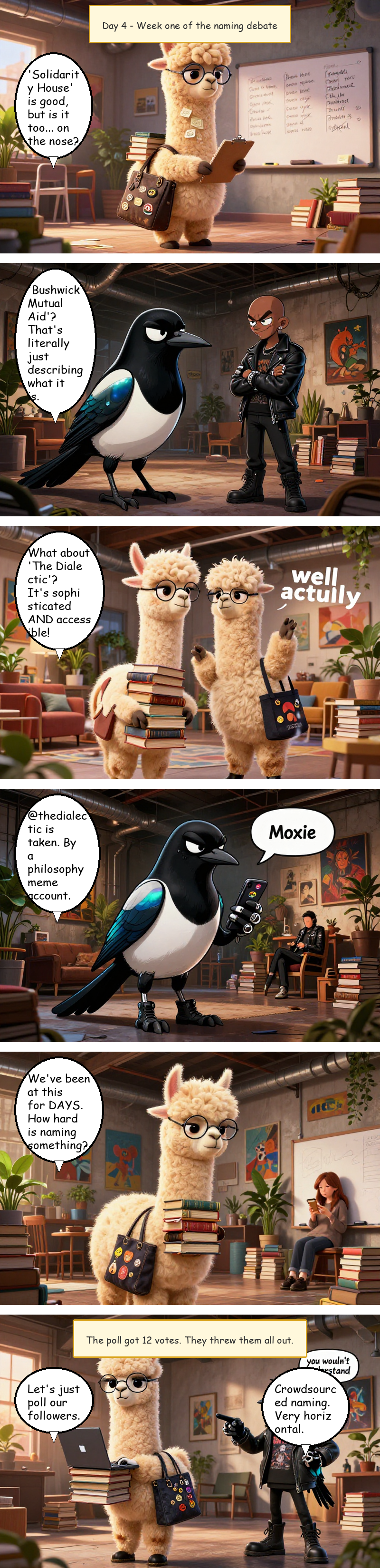 Solidarity House - Day 4: The Naming Debate