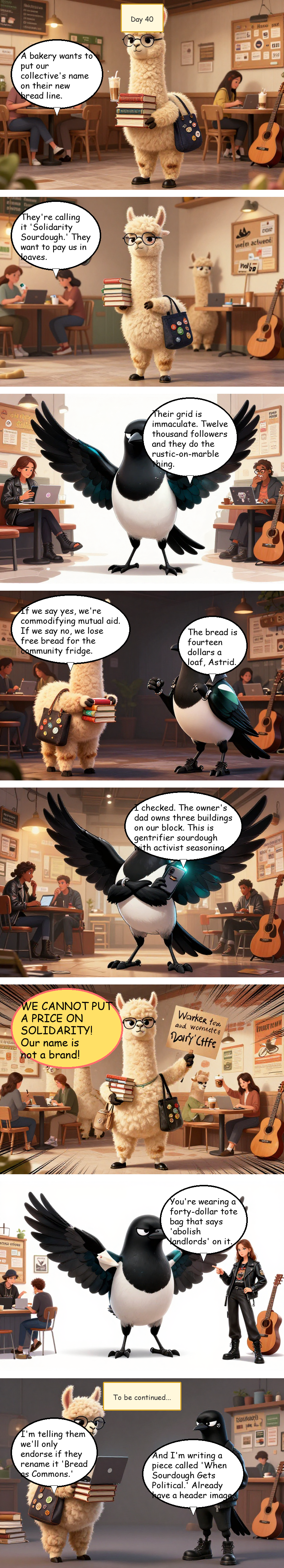 Solidarity House - Day 40: Day 40: The Endorsement Economy