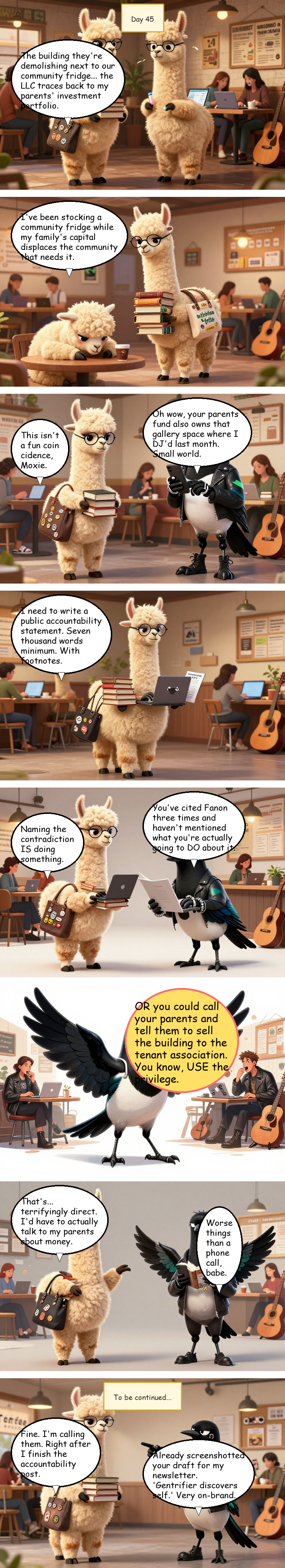 Solidarity House - Day 45: Day 45: The Algorithm of Guilt