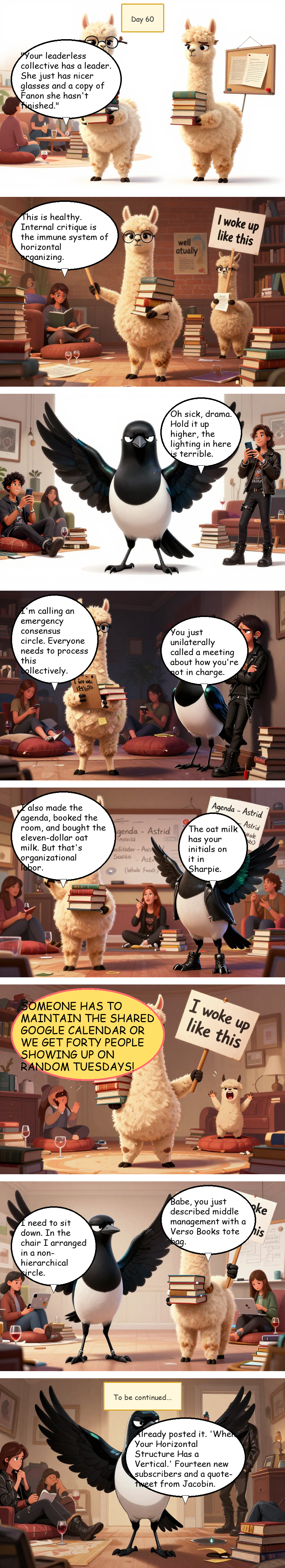 Solidarity House - Day 60: Day 60: Flat Hierarchy, Sharp Elbows