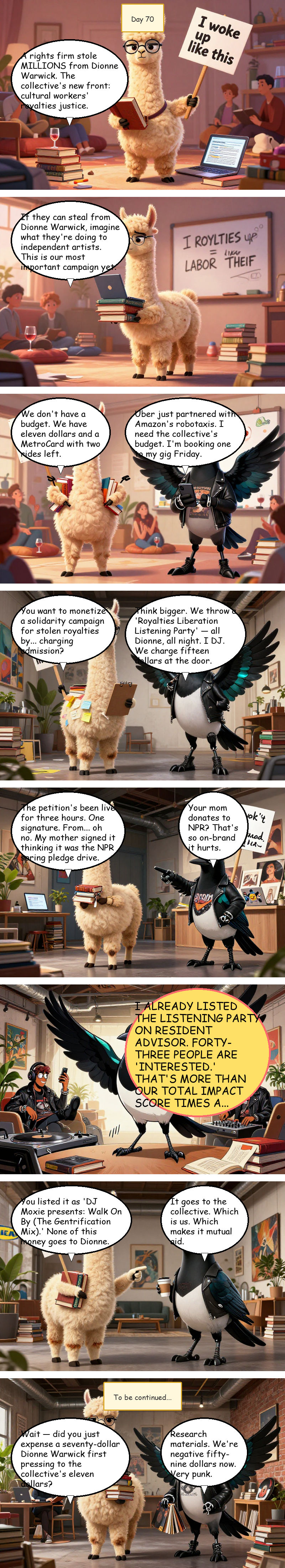 Solidarity House - Day 70: Day 70: The Royalties Question