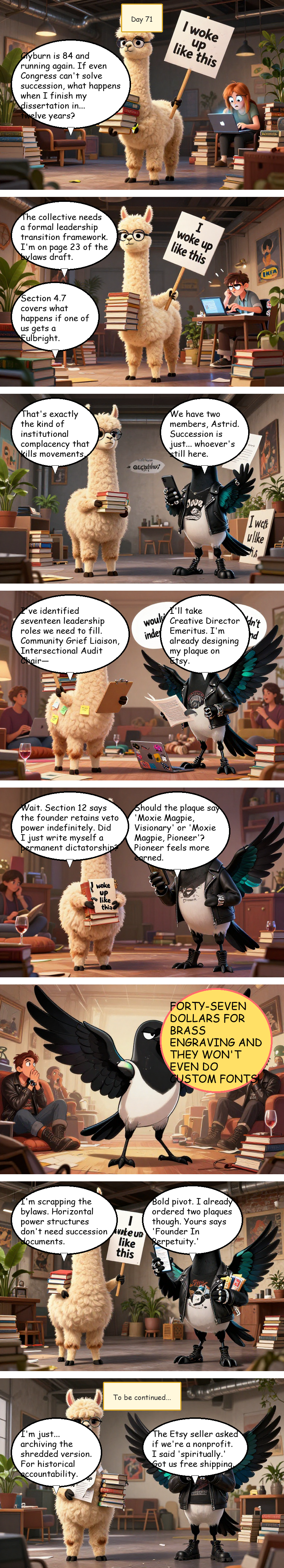 Solidarity House - Day 71: Day 71: The Succession Plan