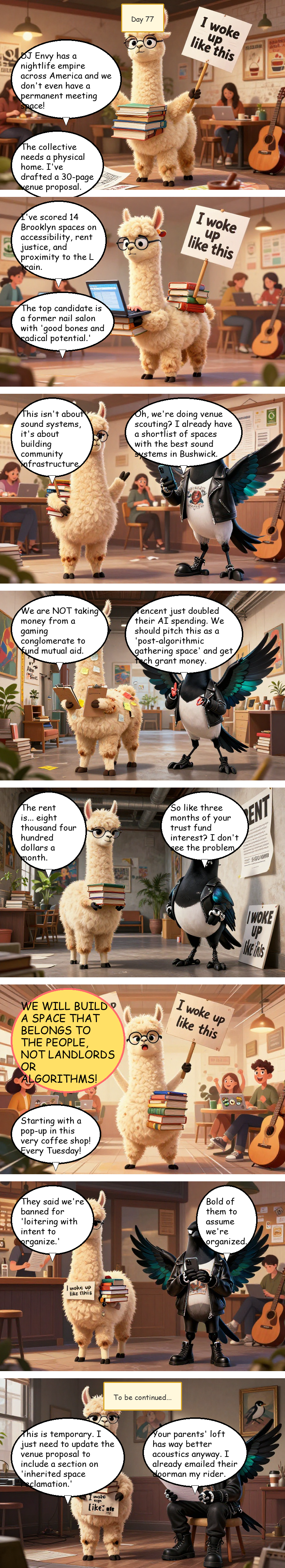 Solidarity House - Day 77: Day 77: The Venue Problem