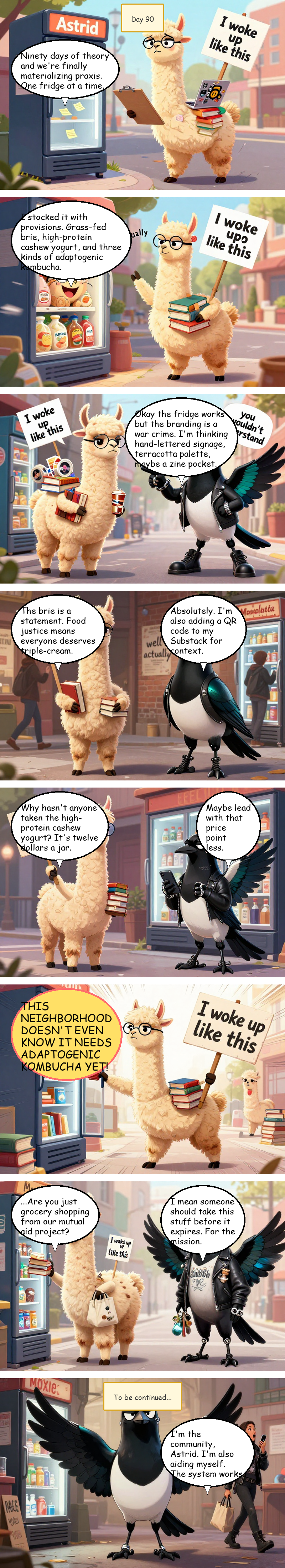 Solidarity House - Day 90: Day 90: Fridge Benefits