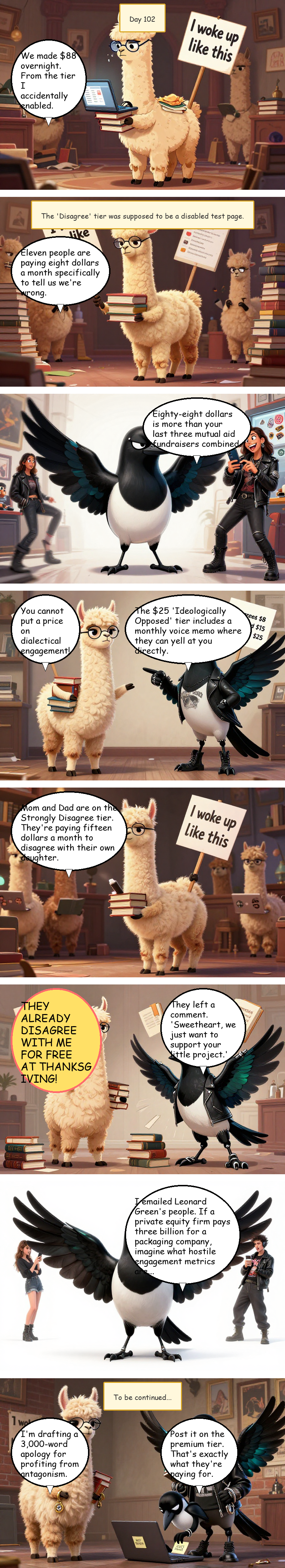 Solidarity House - Day 102: Day 102: Disagreement Premium