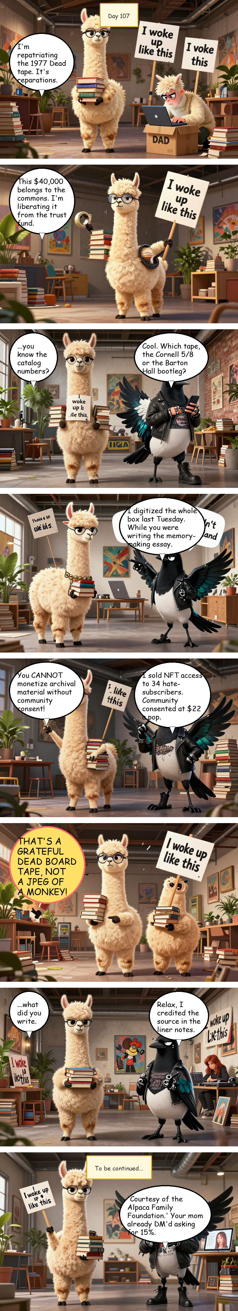 Solidarity House - Day 107: Day 107: The Tape Heist