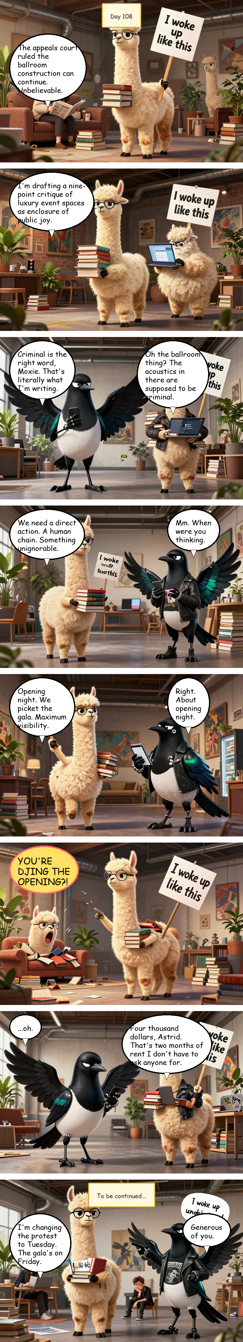 Solidarity House - Day 108: Day 108: The Ballroom Construction Discourse