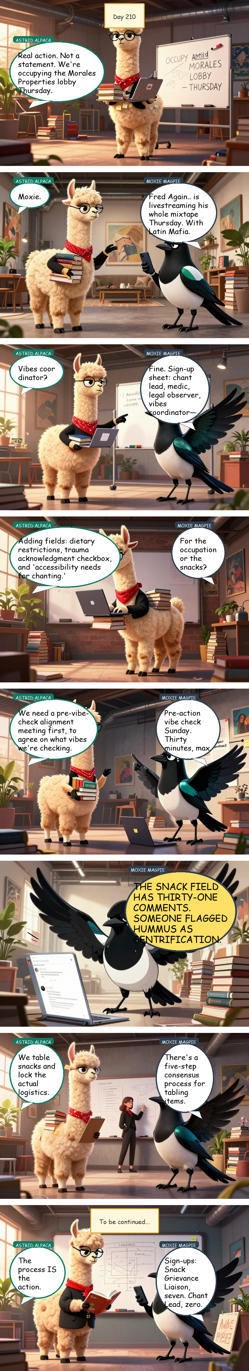 Solidarity House - Day 210: The Snack Grievance Liaison