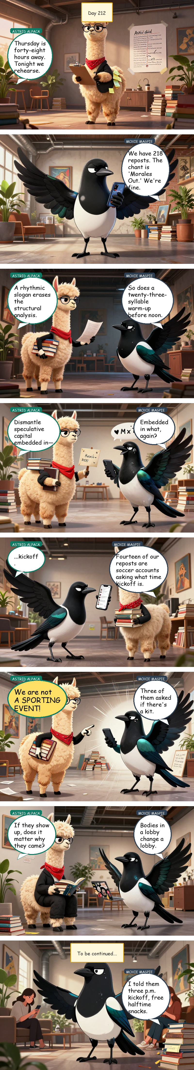 Solidarity House - Day 212: The Kickoff Problem