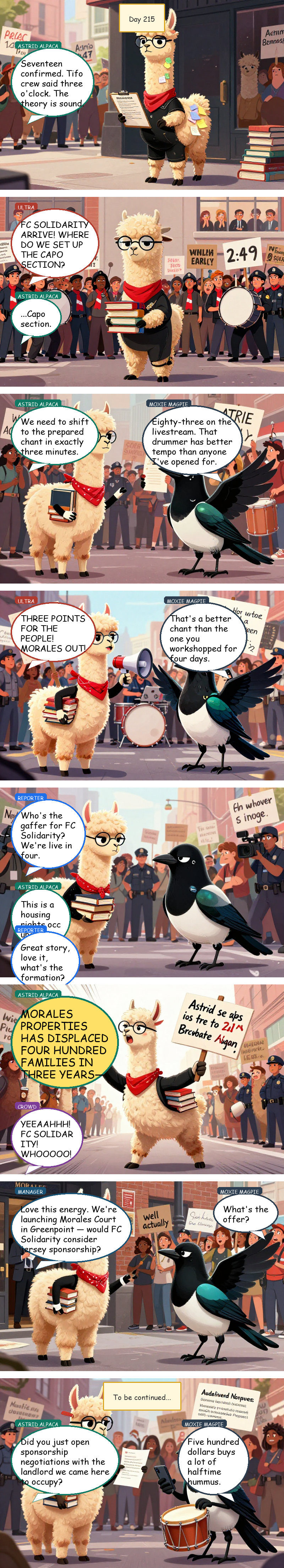 Solidarity House - Day 215: Own Goal