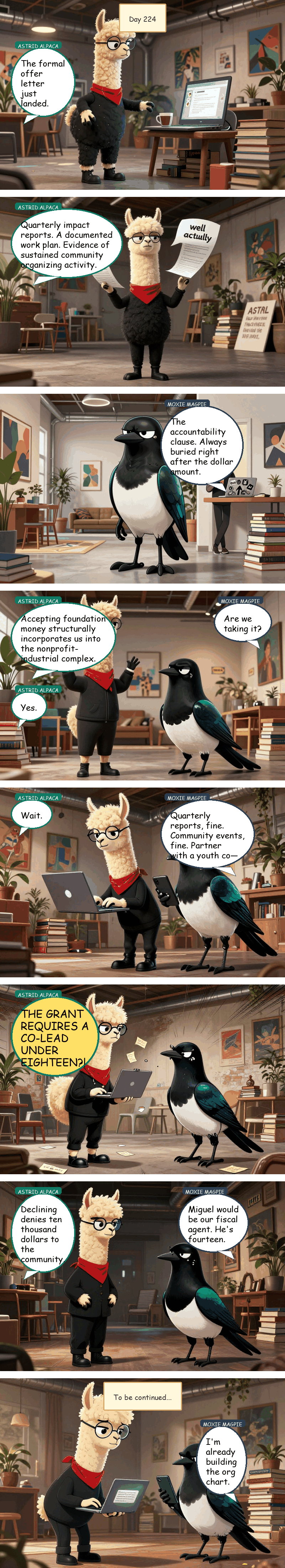 Solidarity House - Day 224: Terms and Conditions