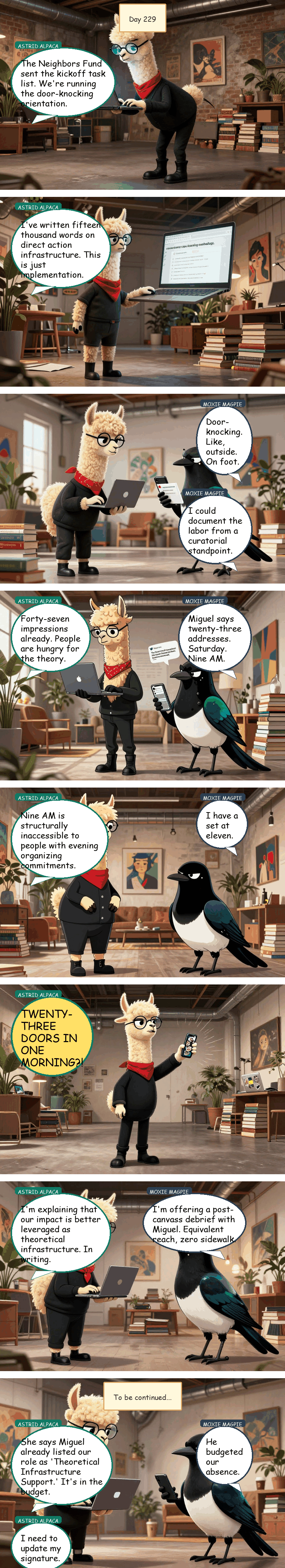 Solidarity House - Day 229: The Budget Line