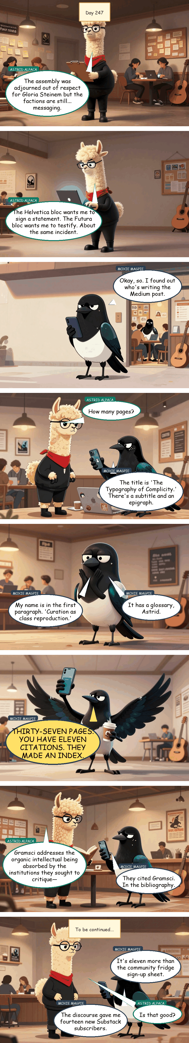 Solidarity House - Day 247: Thirty-Seven Pages