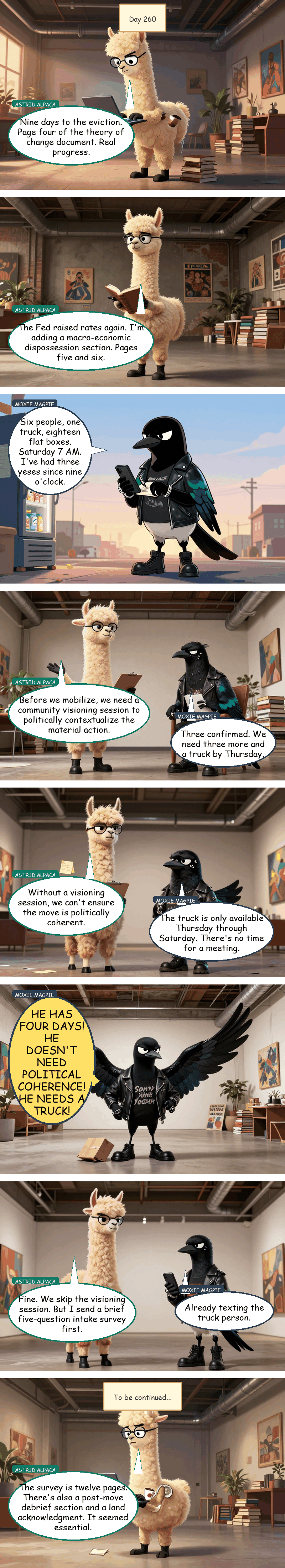 Solidarity House - Day 260: The Twelve-Page Survey