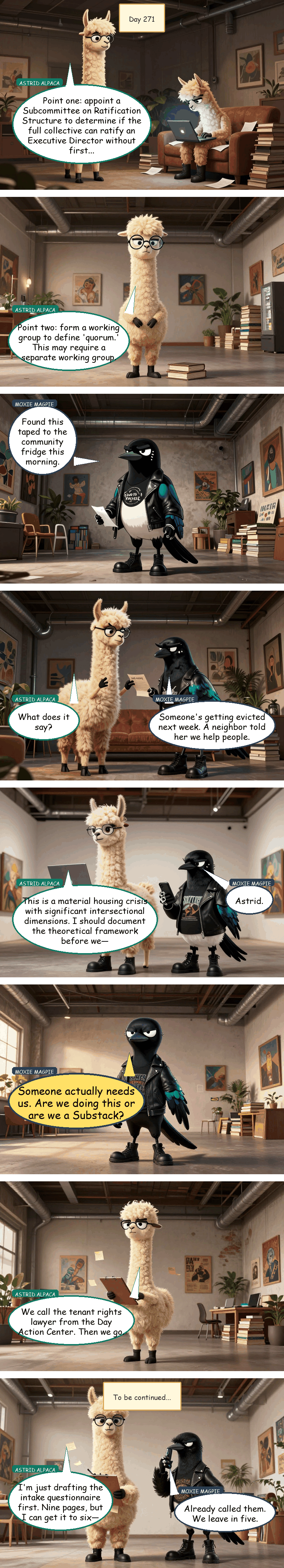 Solidarity House - Day 271: The Note