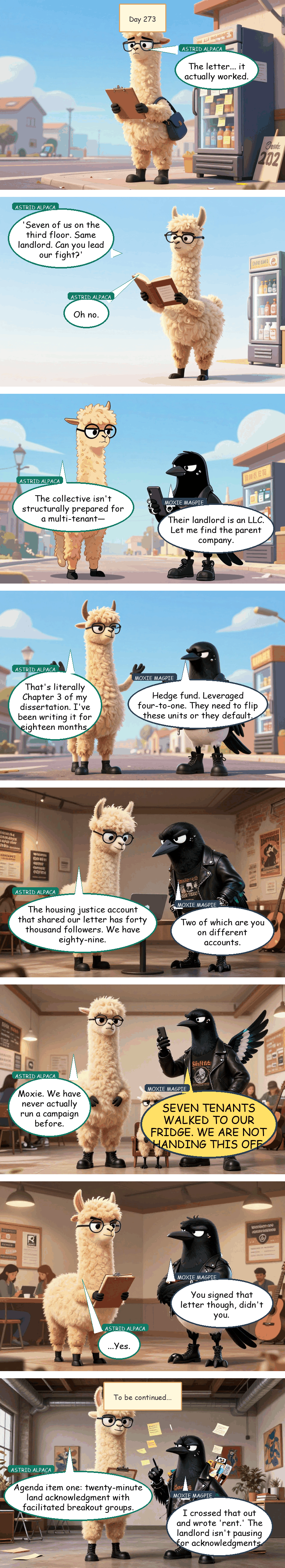 Solidarity House - Day 273: Seven Tenants