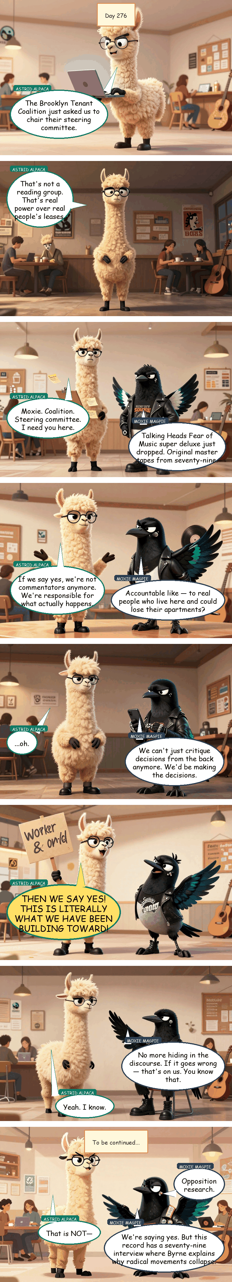 Solidarity House - Day 276: Fear of Leading